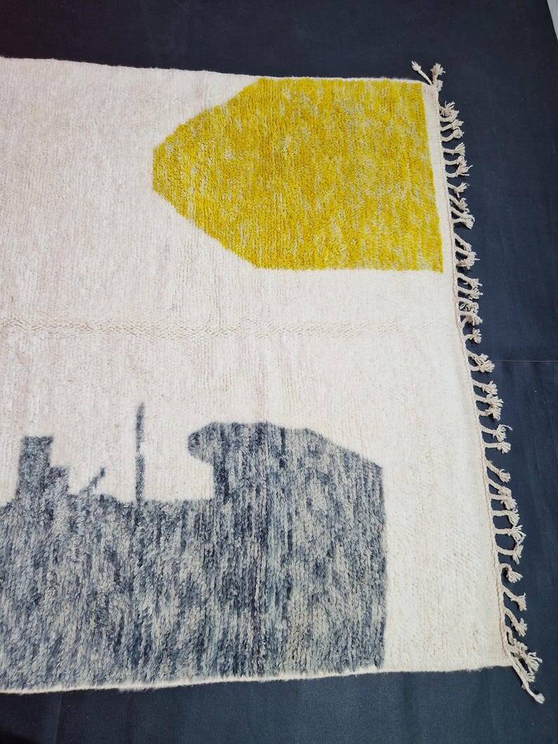 Traditional handmade Moroccan Berber rug