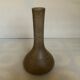 Brown ceramic bud vase