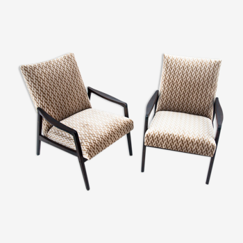 Pair of vintage armchairs, Poland, 1960s. After renovation.
