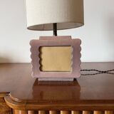 Art deco ceramic table lamp, Andre Fau Boulogne France circa 1940s