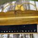Pair of wall sconces in gilded brass 1970