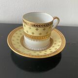 Mocha cup + saucer from the Royal Factory of Limoges