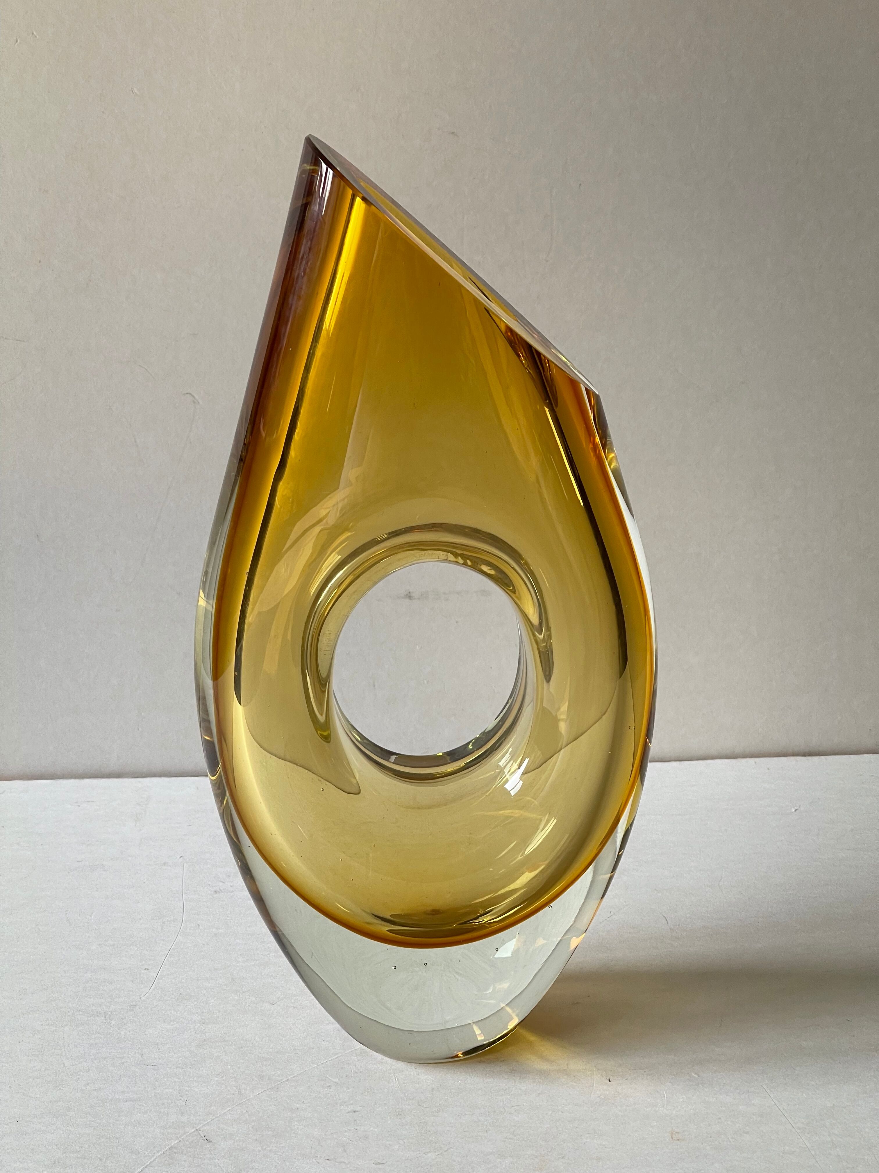 Vintage sommerso murano vase