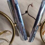 Pair of vintage tulip wall lights from the 70s