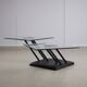 Italian Post-modern Glass Coffee Table for Bellato, 1980s