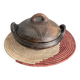 Abron Terracotta Bowls with Clay Lid - African Bowl