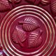 Fruit bowl - Saint Clément burgundy and gold dish