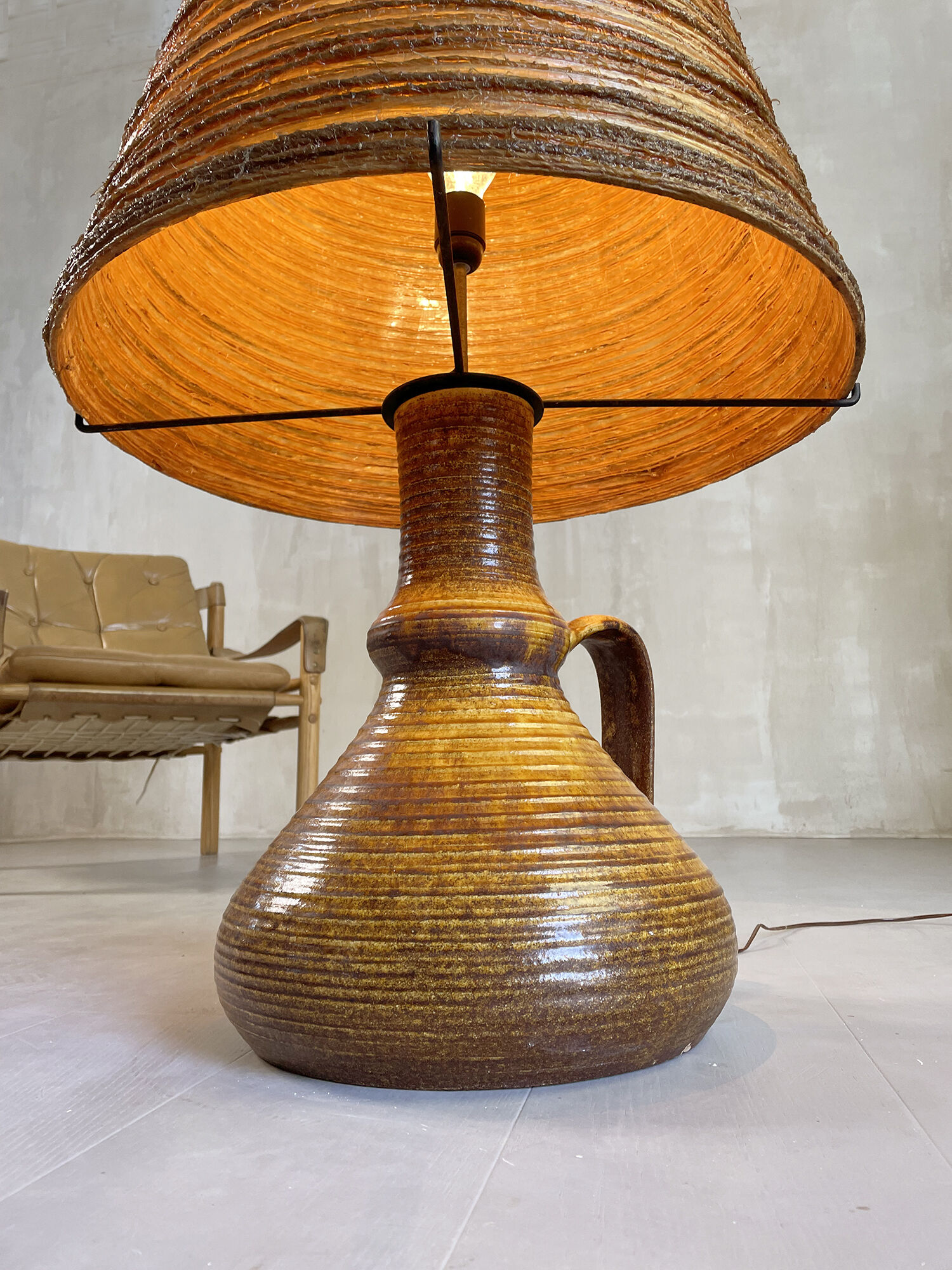 Accolay, large lamp "Urbaine", France 1960