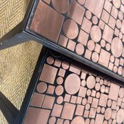 Tables gigognes en cuivre par Herbert Hirche pour Rosenthal, Allemagne, années 1970