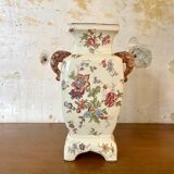 Large ironstone vase, Longchamp, 19th century