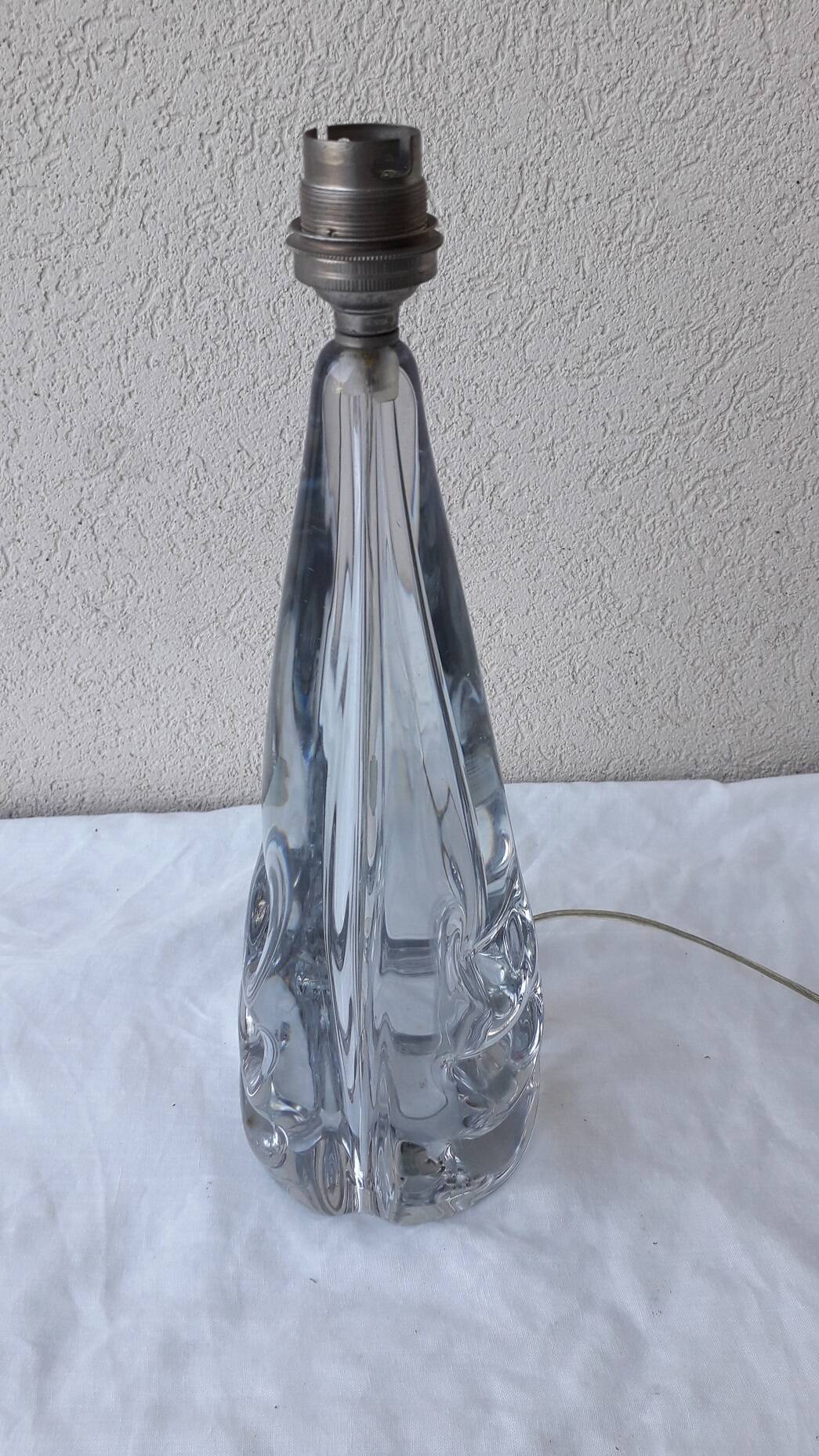 Lamp base in crystal Ile de France