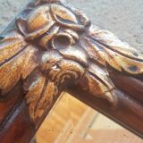 Old wooden and stucco mirror -- 49, 5 cm x 43, 5 cm