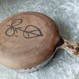 Old ceramic poelon years 50-60 gustave reynaud , le mulberier