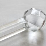 11 vintage faceted crystal knife holders
