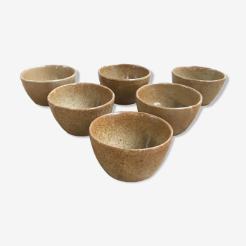 Set of 6 stoneware bowls