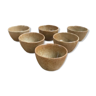 Set of 6 stoneware bowls
