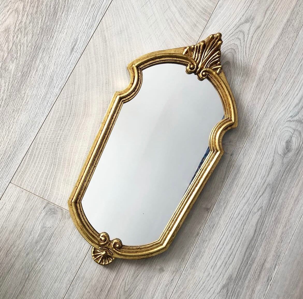 Vintage gold mirror