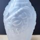 2 Art Deco vases in frosted glass