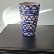 Blue and White Ceramic Decorative Vase Robert Picault