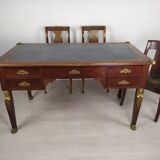 Empire-style desk and chairs