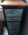 vintage metal/wood filing cabinet
