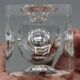 Old vintage crystal lighter designed by antonio imperatore murano 1970 70