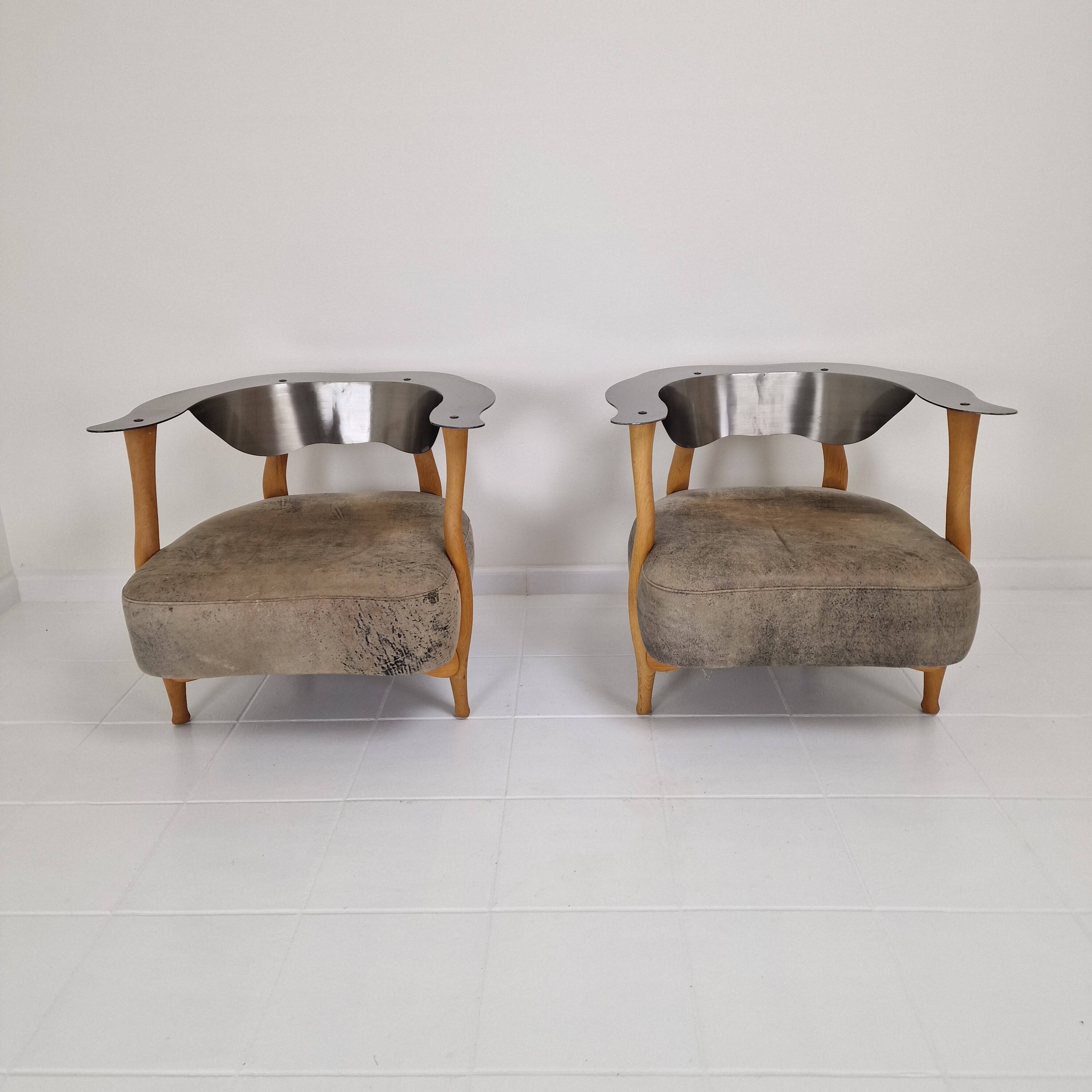 Set of 2 'Fantasy Island' Lounge Chairs by Kurt Bayer, 1980's