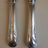 Silver metal service cover