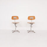 Friso Kramer for Ahrend de Cirkel drafting stools, The Netherlands 1950's