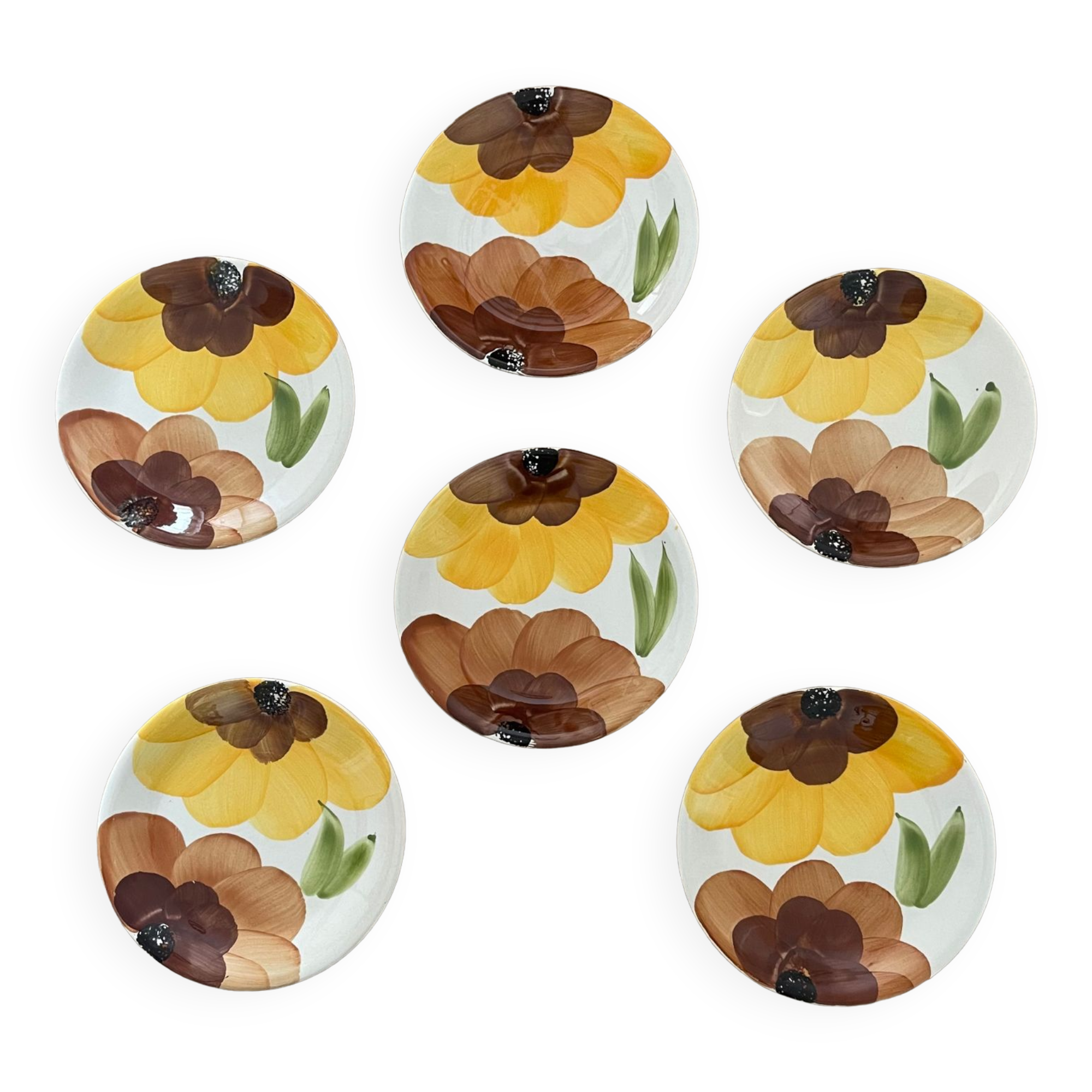 6 dessert plates Castellania 1970