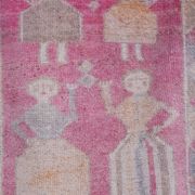 Vintage Turkish rug from Oushak, hand-woven 98x310 cm