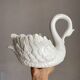 Zoomorphic planter, ceramic swan pocket holder.