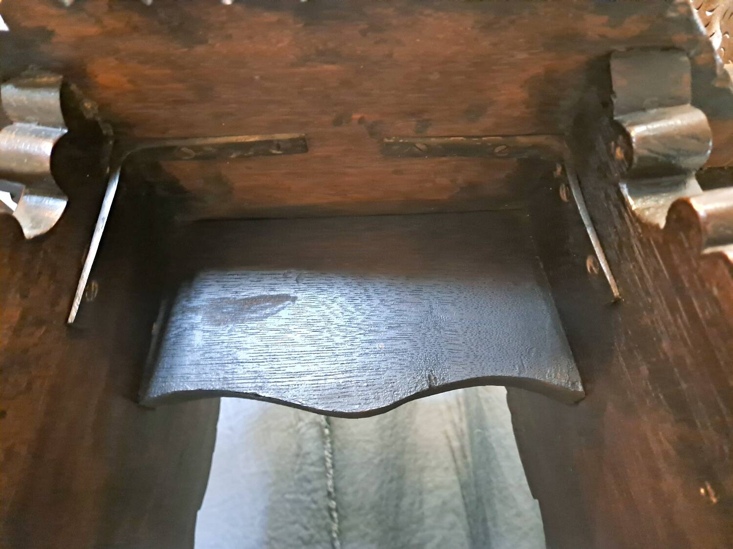 Pair of 19th century walnut stepladder chairs