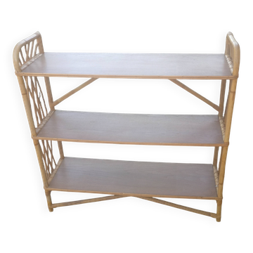 Rattan shelf
