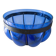Superb vintage blown glass bowl in cobalt blue with its iron frame.