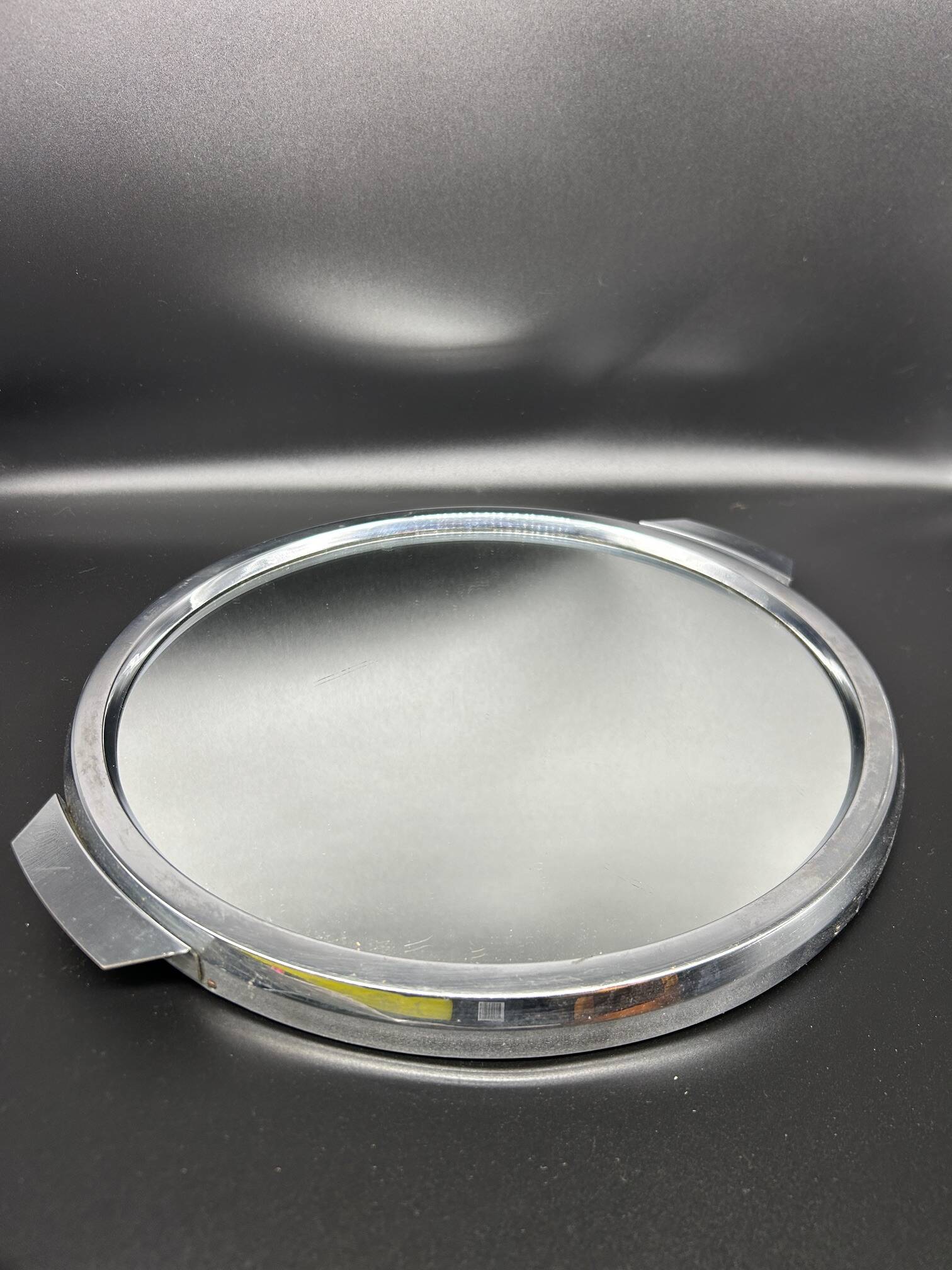 chrome Art Deco mirror tray