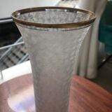Vase feuille d'or