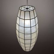 Vintage Capiz Shell Pendant, Italy, 1960s