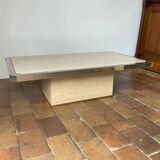 Coffee table and travertine