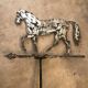 Girouette en forme de cheval en acier brossé travail artisanal par ferronnier