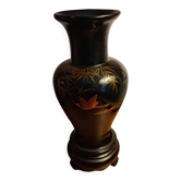 Vase en bois laqué