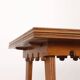 Extendable vintage oak table with laminate top, Italy, 1950s
