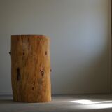 Chaise en souche en bouleau massif par un ébéniste suédois, Wabi Sabi, années 1950