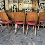 Suite of 8 baumann bistro chairs model Mondor