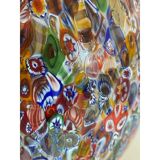 Lampe de table en verre de style oeuf de Murano multicolore floral contemporain, lot de 2 ou une paire de lustres