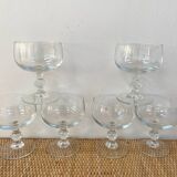 Set of 6 champagne or ice cream bowls