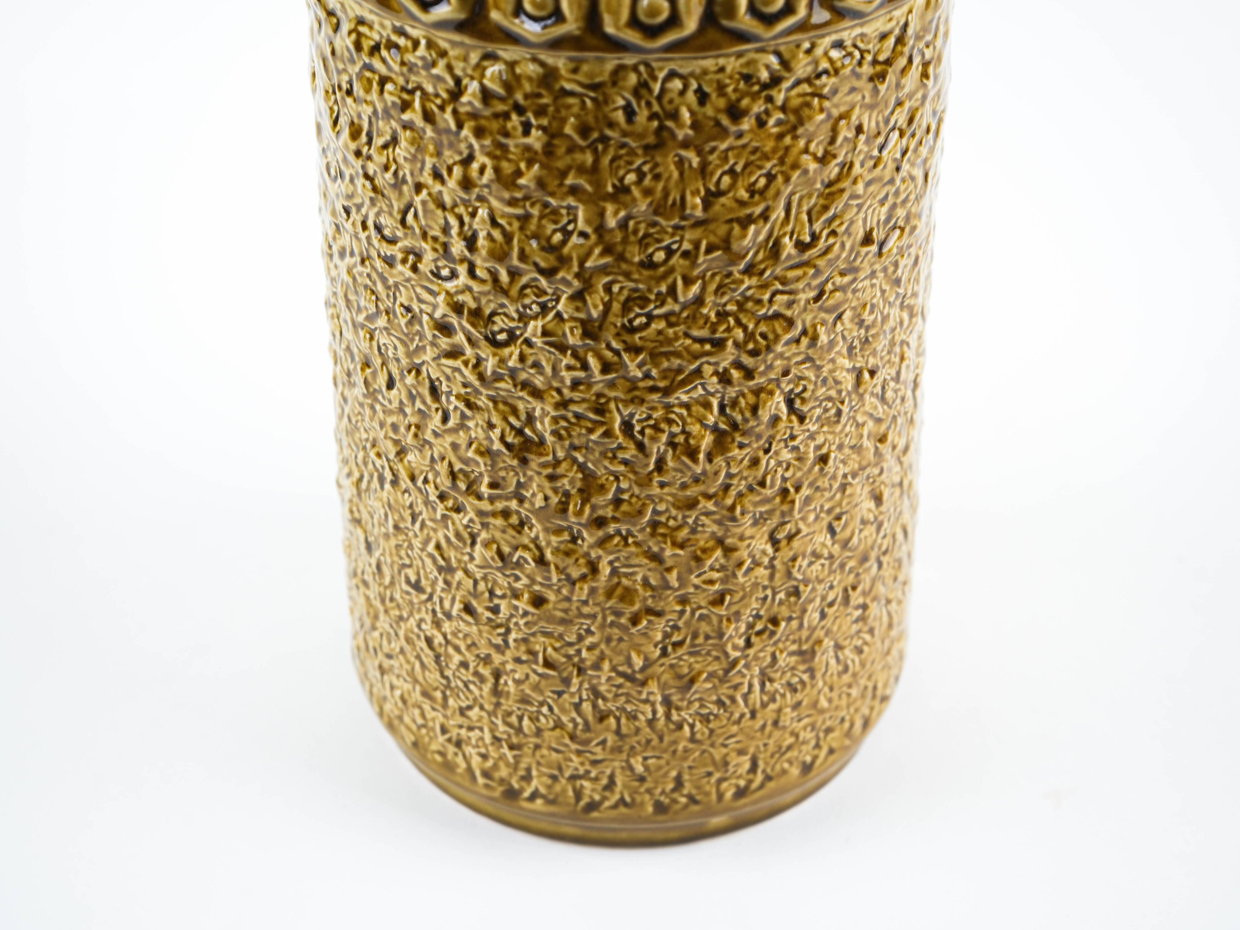 Ceramic vase by BAY Keramik with Fat Lava glaze, Germany, 1970s