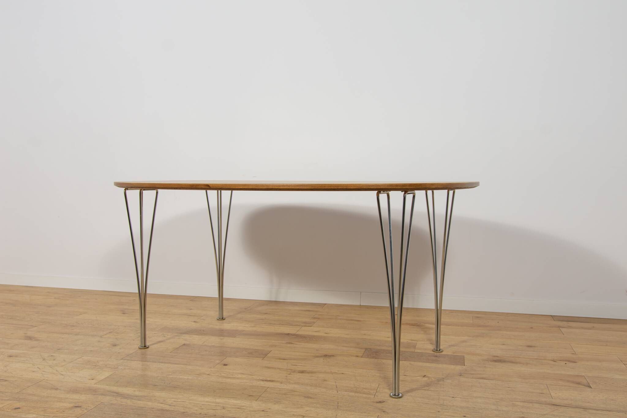 Mid-Century Superellipse Dining Table by Piet Hein & Bruno Mathsson for Fritz Hansen, Denmark, 1980s