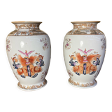 Pair of china vases