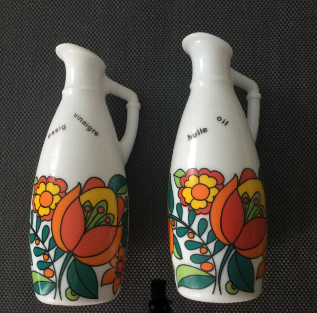 Vintage oil and vinegar set